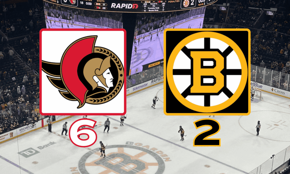 Bruins Suffer Disappointing Loss to Senators, Impacting Playoff Hopes