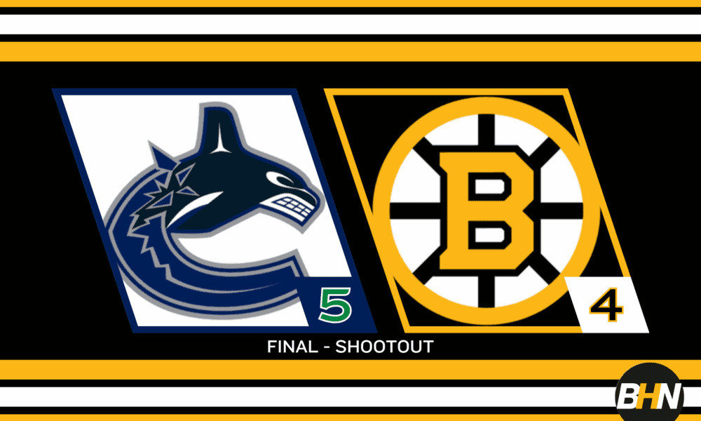 Bruins Blow Lead in Shootout Loss to Canucks, Fans Left Disappointed