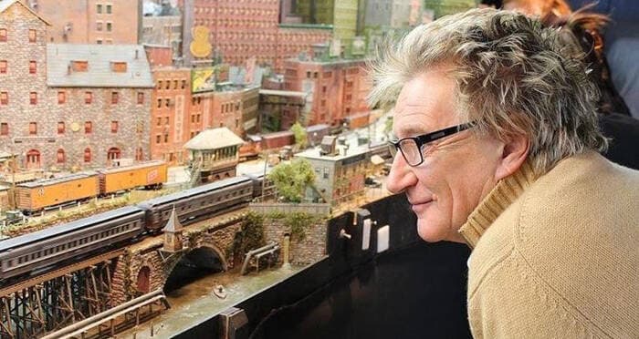 Rod Stewart Reveals His 23-Year-Secret Model Train City Project