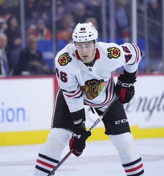 Louis Crevier Shines as Key Player in Blackhawks' Defensive Lineup