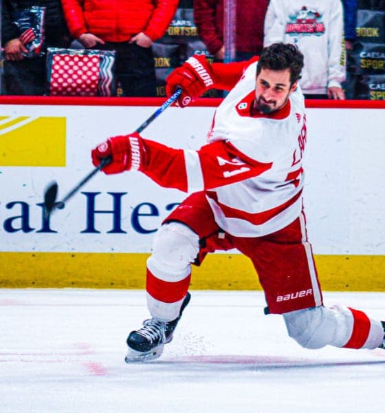 Red Wings Struggle with Offense as Larkin, DeBrincat, and Raymond Shine
