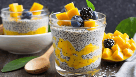 Discover the Refreshing Appeal of Mango Coconut Chia Pudding Today