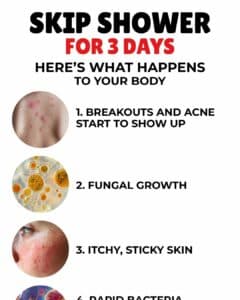 Skipping Showers for 3 Days Reveals Surprising Effects on Health