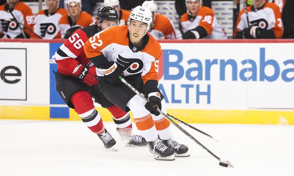 Denver Barkey Shines in NHL Debut but Flyers Surrender Late Lead