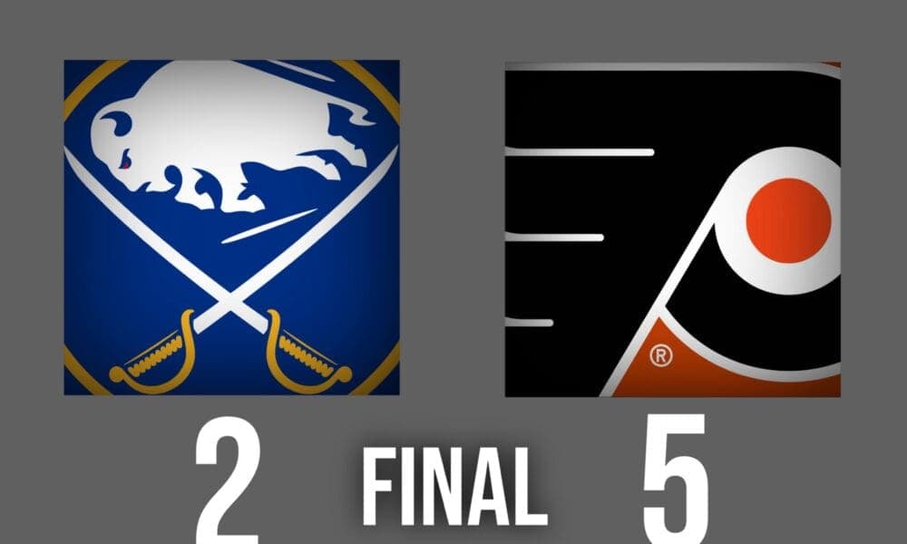 Flyers Dominate Sabres with Five-Goal First Period in 5-2 Victory