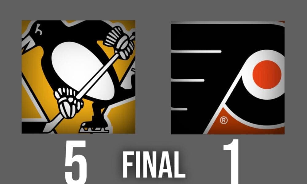 Penguins' Powerplay Dominates Flyers in 5-1 Monday Night Defeat