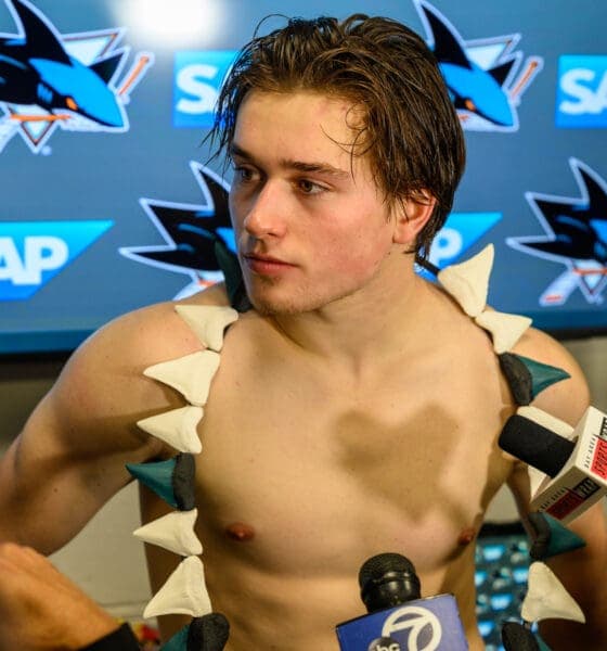 Celebrini Introduces Team Player of the Game Award for Sharks' Impact