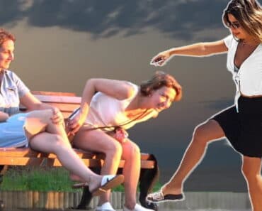 Man Pulls Hilarious Prank by Pretending to Step Over Nothing, Shocking Bystanders