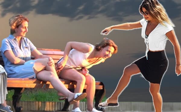 Man Pulls Hilarious Prank by Pretending to Step Over Nothing, Shocking Bystanders