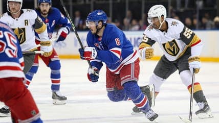 Rangers Suffer 3-2 OT Loss to Vegas, Officials' Calls Spark Outrage