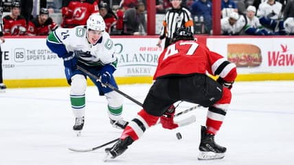 Zeev Buium Makes Waves with Goal and Assist in Canucks Debut