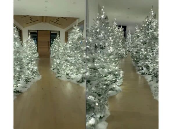 Kim Kardashian's Christmas Decor Sparks Backlash for Being Tacky
