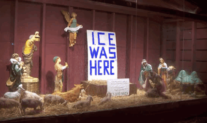 Churches Spark Controversy by Using Nativity Scenes Against ICE